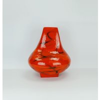 Seltene Riesige Vase Bodenvase Karlsruher Majolika Modell-Nr. 7573 Lilo Pragher 70Er Jahre von fiftieshomestyle