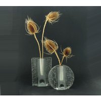 Set Von 2 Solifleur Blockvasen Walther Glas 60Er 70Er Jahre Op Art Gesteckvasen Set Von 2 Solifleur Blockvasen Walther Glas 60Er 70Er Jahre Op Art Gesteckvasen von fiftieshomestyle