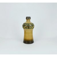 strehla Keramik Vase Fat Lava Blumendekor Modell-Nr. 1432 Ddr 70Er Jahre von fiftieshomestyle