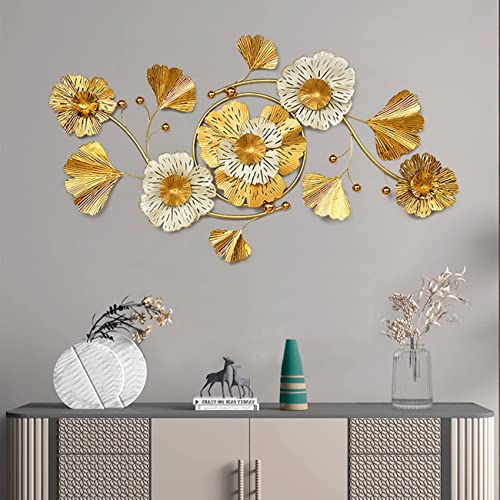 fikujap Wanddeko Metall Gingko,3D Deko Gold, Wanddeko Blätter, Wandschmuck, Wandskulptur Metall, Wandverzierung, Metallbild 3D Wandornament für Wohnzimmer Dekoration Schlafzimmer Hotel fikujap Wanddeko Metall Gingko,3D Deko Gold, Wanddeko Blätter, Wandschmuck, Wandskulptur Metall, Wandverzierung, Metallbild 3D Wandornament für Wohnzimmer Dekoration Schlafzimmer Hotel von fikujap