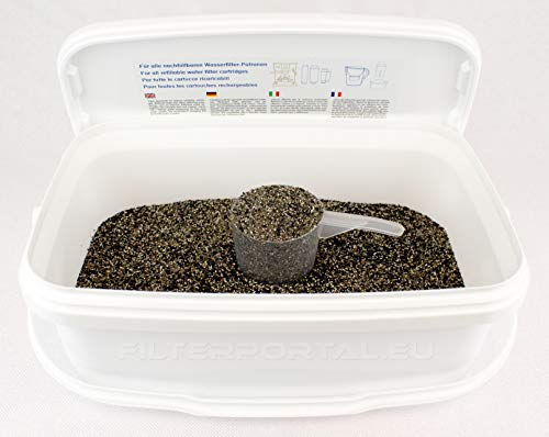 Filtergranulat Refill Filter Medium Nachfüll Granulat für BRITA INTENZA | TZ70003 EQ3 EQ5 EQ6 EQ7 EQ8 EQ9 | Bosch TCZ7003 VeroAroma VeroSelection VeroCafe | Gaggenau CM450 470 | Neff C77V60N2 | 1000ml von filterportal