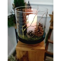 Eiche Holzsäule Mit Windlicht Ø19 cm - Rustikale Holzdeko, Handgemacht, Natürliche Wohnraumdeko, Kerzenhalter Aus Eichenholz Eiche Holzsäule Mit Windlicht Ø19 cm - Rustikale Holzdeko, Handgemacht, Natürliche Wohnraumdeko, Kerzenhalter Aus Eichenholz von finchenswelt