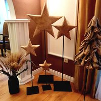 Massivholz Stern Auf Eisenständer 4 Größen | Handgefertigte Weihnachtsdeko Wmg Holzstern - Natürliche Winterdeko Massivholz Stern Auf Eisenständer 4 Größen | Handgefertigte Weihnachtsdeko Wmg Holzstern - Natürliche Winterdeko von finchenswelt