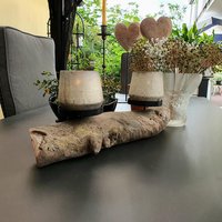 Kerzenhalter Windlicht Treibholz Mit Glas Unikat von finchenswelt