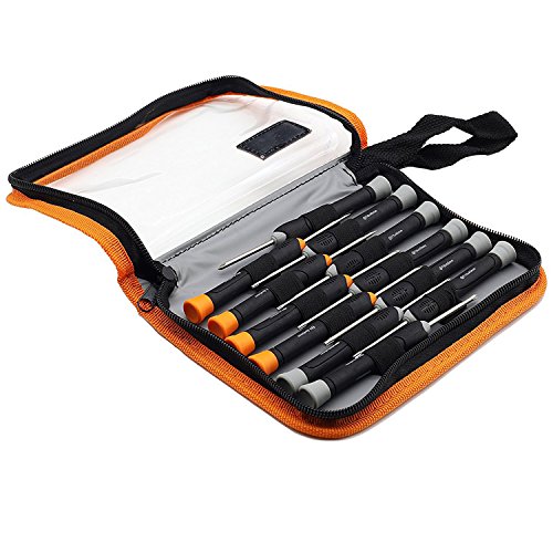 Finder 12-in-1 Präzisions-Torx-Schraubendreher-Set mit T6 T7 T8 T9 T10 Stern-Philip-Schlitz-Magnetschraubendrehern für Telefon/Mac/Computer/Uhren-, industrielles Niveau, Chrom-Vanadium-Stahl von finder