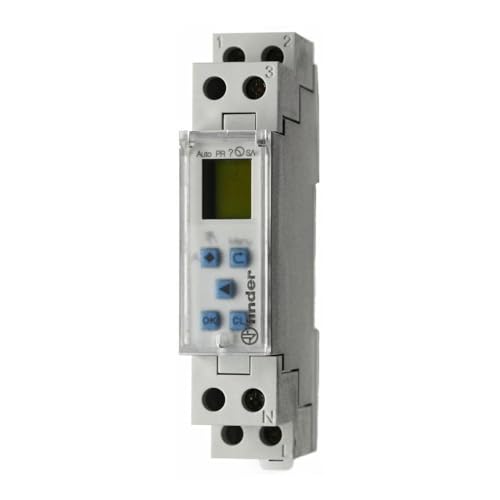 Finder – Electro Uhr BUSCADOR. Fin de semana-prog. Gangres., 1 W 24 V AC/DC 12.71.0.024.0000 von Finder