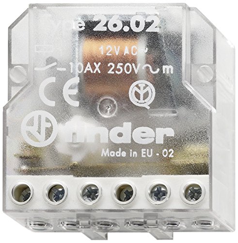 Finder 260682300000PAS Stromstoßschalter für Montage in Unterputzdose, 230 VAC, 2 Schließkontakte, 10 A, 3 Schaltfolgen von Finder