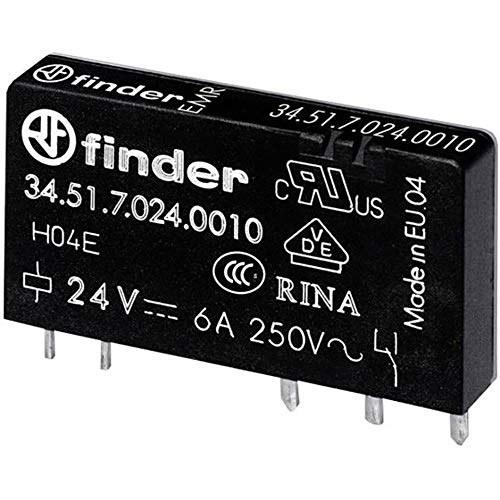 Finder 34.51.7.012.5010 Printrelais 12 V/DC 6 A 1 Wechsler 1 St. von finder