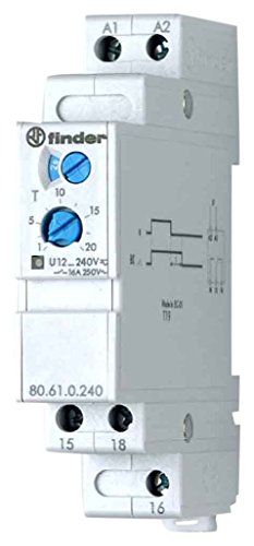 Finder 80.61.0.240.0000-1 0.240.0000 Zeitrelais Monofunktional 1 St. Zeitbereich: 0.1-20s 1 Wechsler von finder