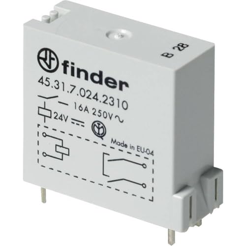 Finder Serie 45 minirele 1 NA 16 A für Leiterplatte + Faston 250 von Finder