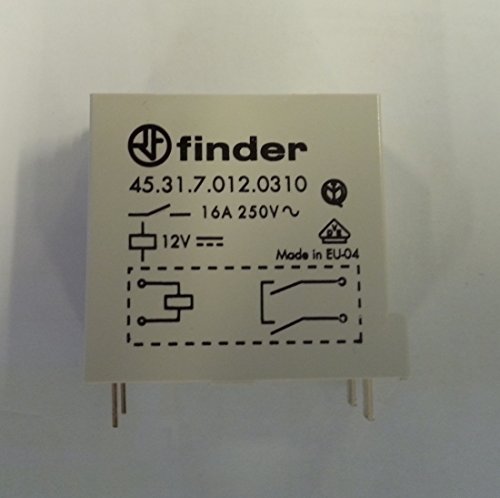Finder Serie 45 minirele 16 A 12 V AgCdO/Agni für Leiterplatte von finder