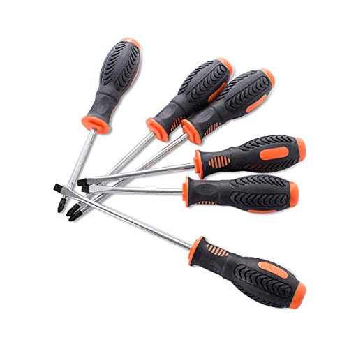 FINDER XJ193135P Screwdriver Set, 3pcs Slotted and 3pcs Phillips Screwdriver, Set of 6pcs von Finder