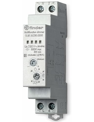 Finder Dimmer fuer Hutschiene Hutschiene 15.81.8.230.0500 1 Schließer 230 V/AC 500W 1St. von finder