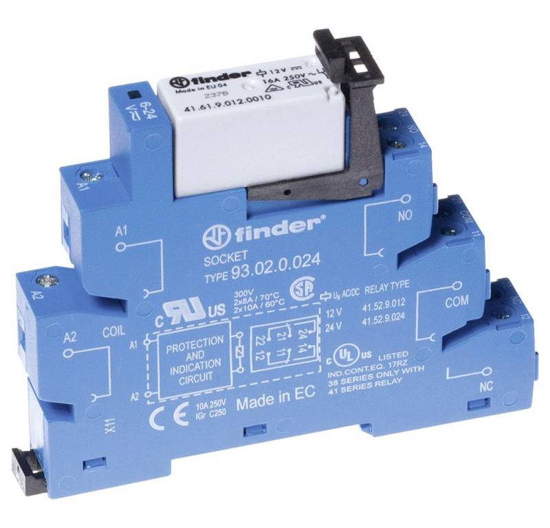 finder Relais-Modul Finder 38.01.7.024.0050 Koppelrelais 24 V/DC 16 A 1 Wechsler 1 St., (38.01.7.024.0050) von finder