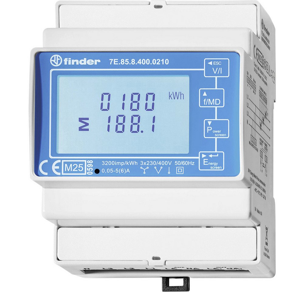 finder Wechselstromzähler Finder 7E.85.8.400.0210 7E.85.8.400.0210 Energiezähler digital 1 S, 7E.85.8.400.0210 finder Wechselstromzähler Finder 7E.85.8.400.0210 7E.85.8.400.0210 Energiezähler digital 1 S, 7E.85.8.400.0210 von finder