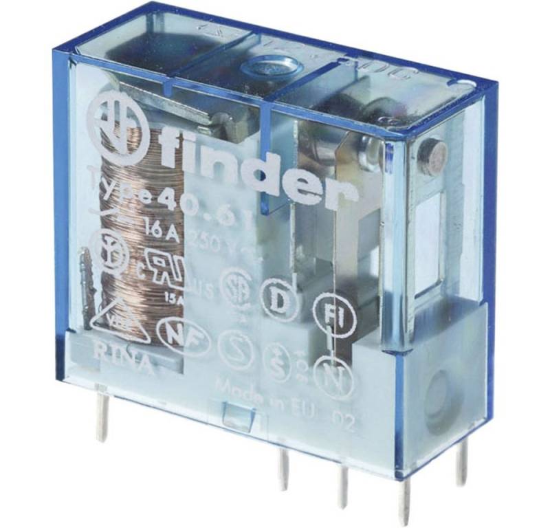finder Zeitrelais Finder 40.61.7.024.4001 Printrelais 24 V/DC 16 A 1 Wechsler 1 St., (40.61.7.024.4001) von finder