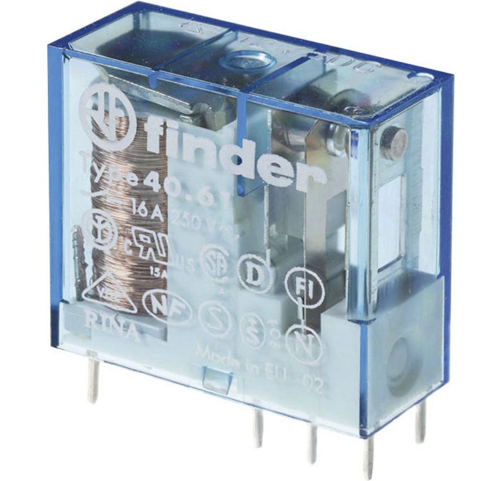finder Zeitrelais Finder 40.61.9.012.4001 Printrelais 12 V/DC 16 A 1 Wechsler 1 St., (40.61.9.012.4001) von finder