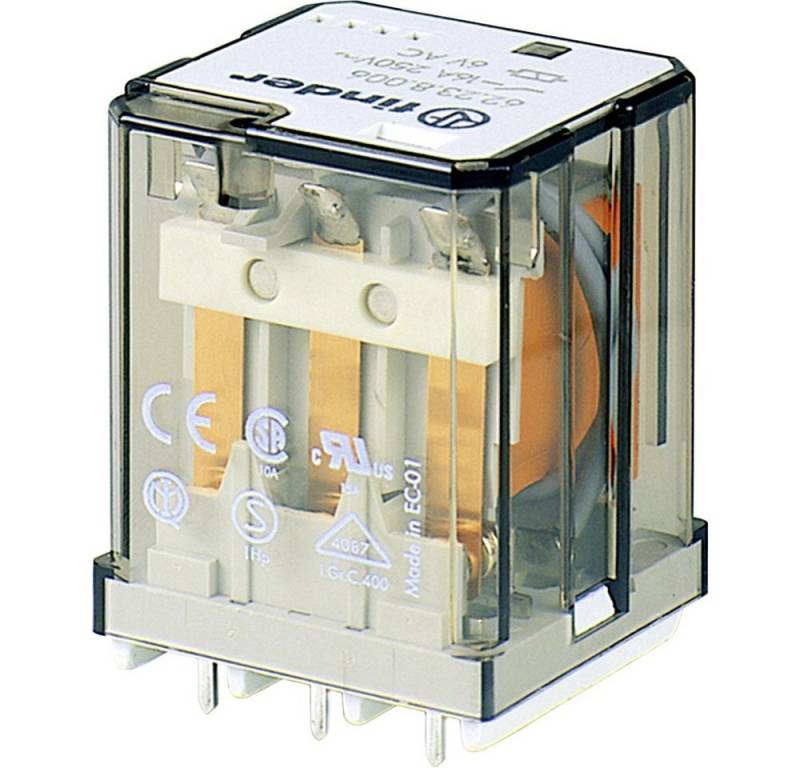 finder Zeitrelais Finder 62.23.9.024.4300 Printrelais 24 V/DC 16 A 3 Schließer 1 St., (62.23.9.024.4300) von finder