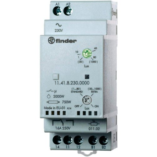 finder serie 11 Daemmerungsschalter 1 St. 11.41.8.230.0000 Betriebsspannung:230 V/AC Empfindlichkeit Licht: 1 von finder