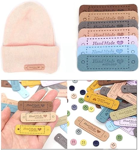 80Pcs Handmade Labels Tags Etiketten Kleideretiketten Handmade Stoffetiketten Textiletiketten Handmade Etiketten Nähen DIY Dekor von findjoy2020