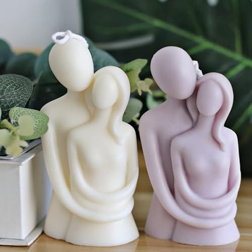 Kerzenform Silikonform Silikon Kerzen Formen Gießen Liebhaber Umarmen Kerzen Körperform, 3D Silikonform Torso Body Candle Mold Harzguss Selbstgemachte Kunst Körperformen von RunFar shop