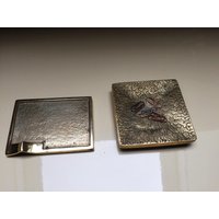 Messing Bronze Büro Kartenhalter Ablagen Für Tisch Schreibtisch Garnitur, Visitenkarten Schale Hand-Gefertigt Edel Büro, Geschenk Ihn von fineartsdeco