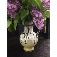 Keramik Krug Vase, Vase By Uebelacker Keramik. Germany , Xl Space Age Fat Lava Hand-Gefertigt Form No 1809 22 . Mcm Boho 60Er Jahre von fineartsdeco