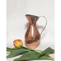 Kupfervase Gehämmert Handgefertigt , Kupfer Messing Vase, Modern Art Mid Century Home, Kunsthandwerk, Germany 50Er von fineartsdeco