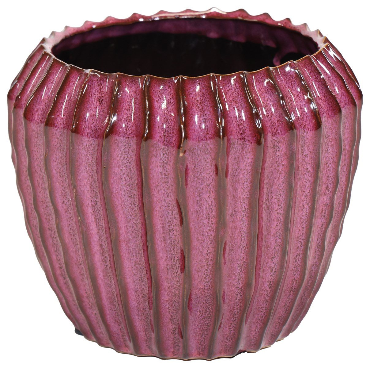 finehomegarden Blumentopf Topf Übertopf syringa Ide Rib Ø18,5cm H16cm Pflanzgefäß (1 St., Stück), Blumentopf Pflanztopf / Paket von finehomegarden