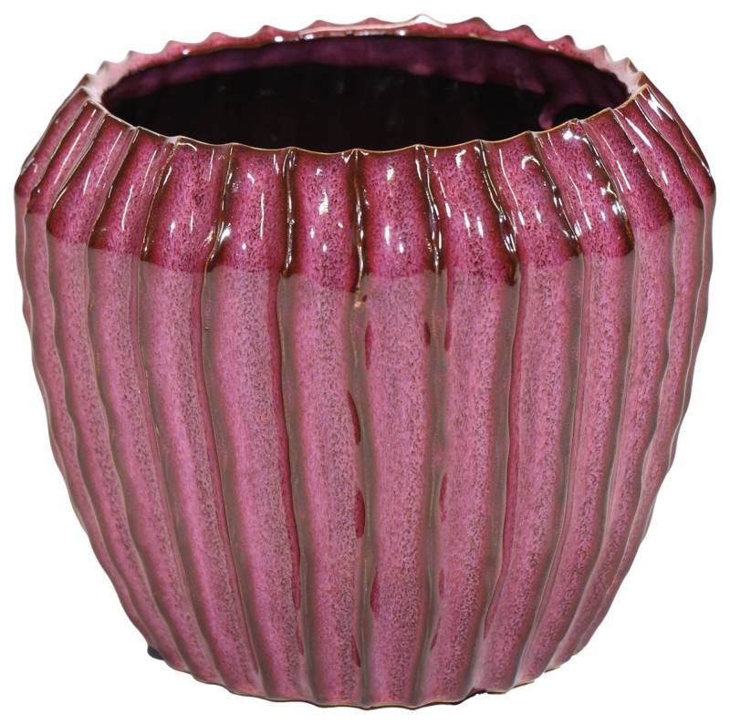 finehomegarden Blumentopf Topf Übertopf syringa Ide Rib Ø18,5cm H16cm Pflanzgefäß (1 St., Stück), Blumentopf Pflanztopf / Paket von finehomegarden