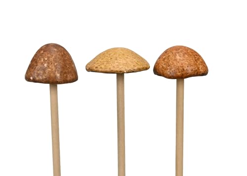 finehomegarden Pilz Herbstdeko Steinzeug Garten Stecker 3sort. Wald Natur/braun Ø4,5xH19,5cm finehomegarden Pilz Herbstdeko Steinzeug Garten Stecker 3sort. Wald Natur/braun Ø4,5xH19,5cm von finehomegarden
