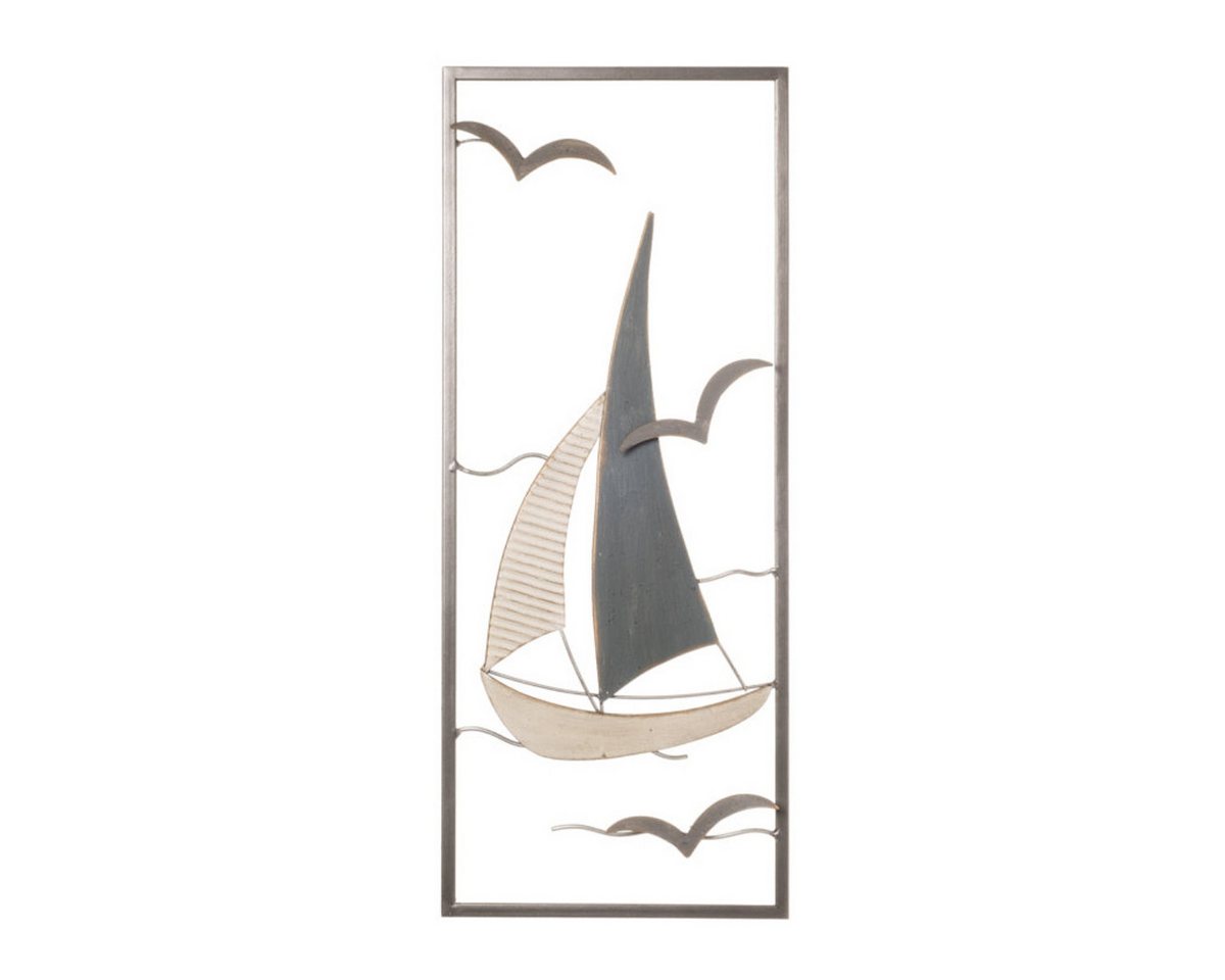 finehomegarden Wanddekoobjekt Wandbild Segelschiff Maritim Wandobjekt Bild Metall 25x2x H61cm (1 St), Deko Wohnbereich Dekoration / Paket von finehomegarden