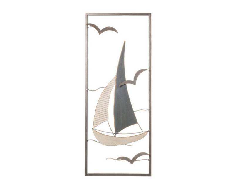 finehomegarden Wanddekoobjekt Wandbild Segelschiff Maritim Wandobjekt Bild Metall 25x2x H61cm (1 St), Deko Wohnbereich Dekoration / Paket von finehomegarden