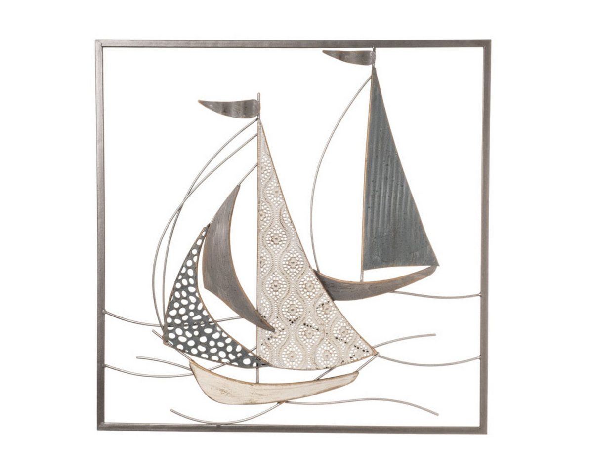 finehomegarden Wanddekoobjekt Wandbild Segelschiff Maritim Wandobjekt Bild Metall 50x3x H50cm (1 St), Deko Wohnbereich Dekoration / Paket von finehomegarden