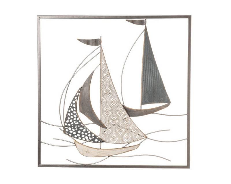 finehomegarden Wanddekoobjekt Wandbild Segelschiff Maritim Wandobjekt Bild Metall 50x3x H50cm (1 St), Deko Wohnbereich Dekoration / Paket von finehomegarden