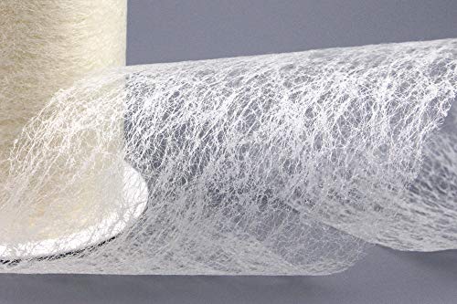 finemark 3 m x 10 сm Dekoband VLIES Creme Ivory Schleifenband Geschenkband Deko Netzband Floristik Band Vliesband Dekovlies Tischdekoration zum Basteln Dekorieren Tischläufer Tischband von finemark