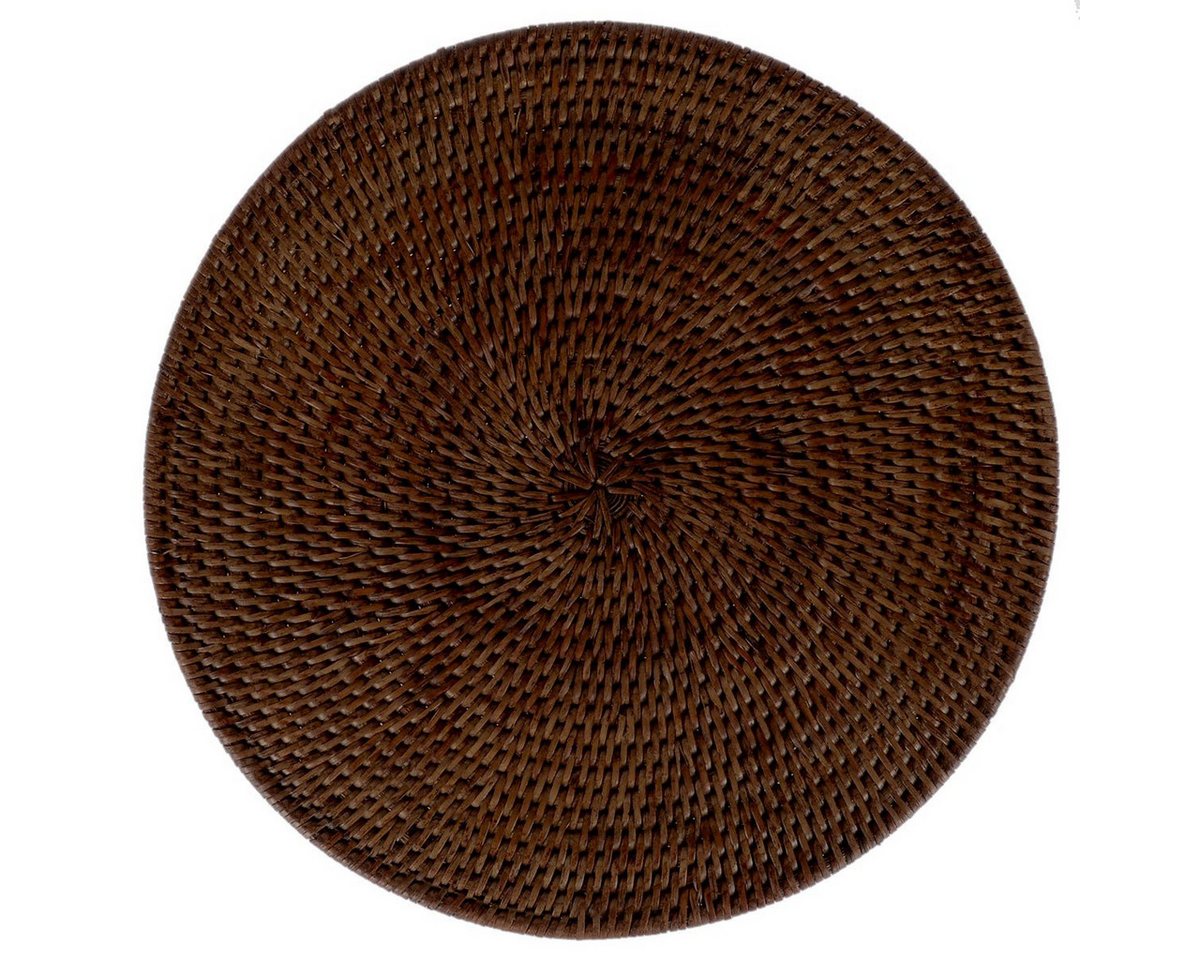 fiolini Platzset / Tischset Rattan Rund Ø 33 cm, Braun, Handgefertigt fiolini Platzset / Tischset Rattan Rund Ø 33 cm, Braun, Handgefertigt von fiolini