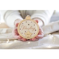 Babys Weihnachtskugel, Erstes Weihnachten, Individuelle Verzierung, Neue Baby Personalisierte Kugel, Geschenk Für Mutter, Mein Weihnachten von firastudio