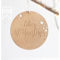 Custom Ornament, Unser Erstes Weihnachten, Christmas First 2017, My Christmas von firastudio