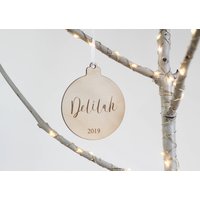 Personalisierte Ornament, Mein Erstes Weihnachten, Erste Weihnachtskugel, Neues Baby Geschenk, Personalisierte Kugel von firastudio