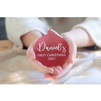 Personalisierte Ornament, Weihnachtsschmuck, Erstes Weihnachten, Geschenke Für Baby, Personalisierte Mein 1 von firastudio