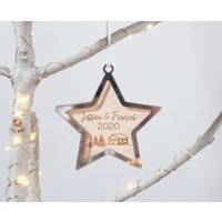 Unser Erstes Weihnachten, Benutzerdefinierte Ornament, Weihnachtsschmuck, Brautschmuck, Paar Geschenk Für Freundin von firastudio