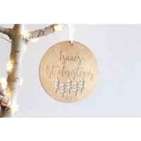 Unser Erstes Weihnachten, Weihnachten Baby Ornament, Ornamente, Mein Benutzerdefinierte Weihnachtsschmuck, Geschenk von firastudio