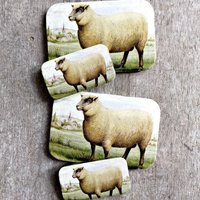 Vintage Schaf Blechdose Kleine Deckeldose von fireflynotes