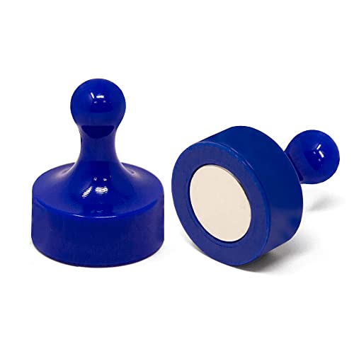 Blue Jumbo Skittle Magneten Für Kühlschrank, Büro, Whiteboard, Hinweis 29Mm Durchmesser X 38 Mm Hoch - Pack Von 10 von first4magnets