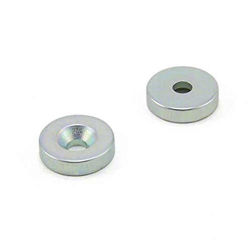 Zinkplattierte N42 - Neodym - Magnetpackung von 2 2 von first4magnets