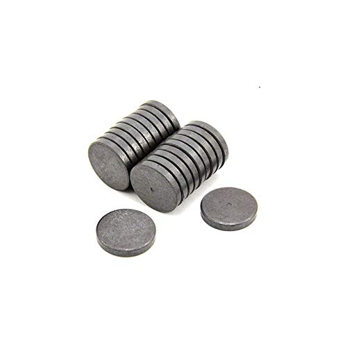 Y10 Ferrit - Magnet Für Kunst, Handwerk, Wissenschaft und Diy - 30mm Durchmesser x 5mm Dick - 1,1kg Zug - Pack von 20 von first4magnets