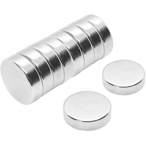 N42 Neodym -Magnet Für Kunst, Kunsthandwerk, Modellherstellung, Diy, Hobbys - 14mm Durchmesser x 4mm Dick - 3,4kg Zug - Pack Von 10 von first4magnets