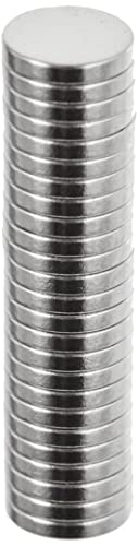 6mm Durchmesser X 1mm Dick N42 Neodym Magnet - 0.35kg Pull (Packung Mit 20) von Magnet Expert