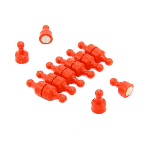 Orange Skittle - Magnet Für Kühlschrank, Büro, Whiteboard, Mitteilungsboard 12mm x 21mm Hoch - Pack von 12 von first4magnets
